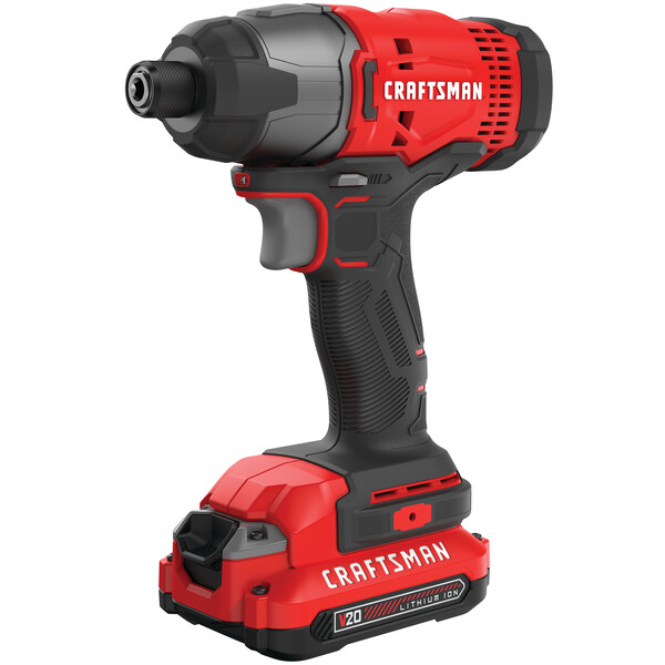 Craftsman CMCF800C2 Cordless 1/4" Impact Driver Kit 2 Batteries