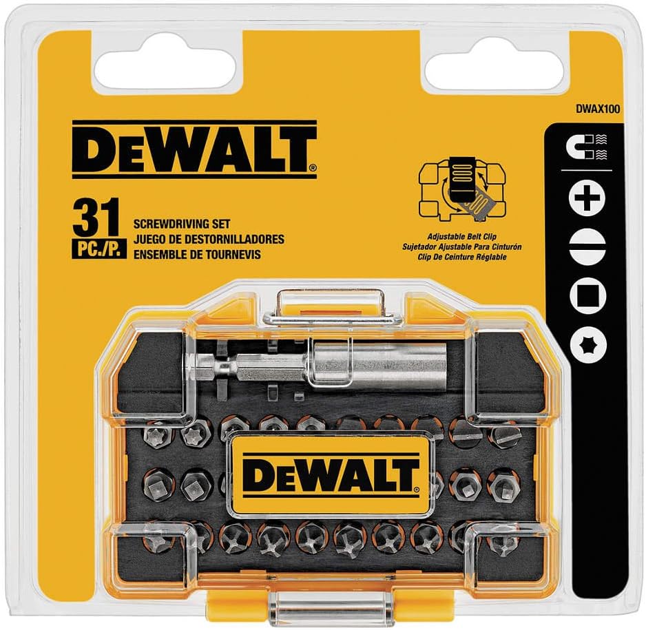 DEWALT DWAX100IR Screwdriving Tough Case Set, Extra Small, 31-Piece