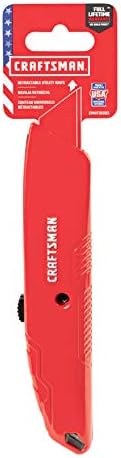 Craftsman 8 in. Retractable Utility Knife Red 1 pc. - Case of: 1; Each Pack Qty: 1