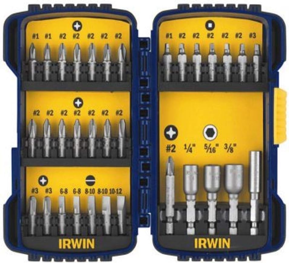 Irwin Industrial Tools 3057017 Fastener Drive Screwdriver Bit Set, 33-Piece
